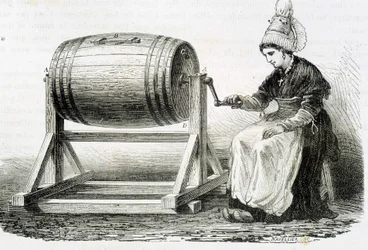 Die normannische Butterfass - in „Die Wunder der Industrie“ von Louis Figuier