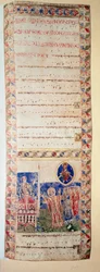 La bénédiction de la fontaine (Ms.724/2-Carta2) (Manuskript, 12. Jahrhundert)
