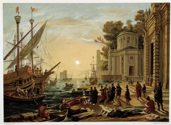 Die Landung der Kleopatra in Tarsus, nach Claude Gellée genannt Le Lorrain