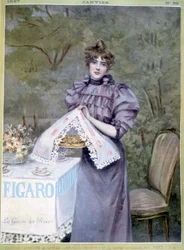 Le cake des rois von Frédéric Vallet - in „Figaro Illustré“, Jan 1897