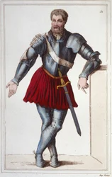 Le chevalier Bayard (1475-1524) Gravur 1830