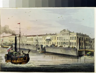 Der Quai der Engländer in Sankt Petersburg (Album von Marie Taglioni)