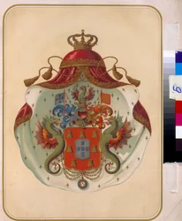 Das Wappen der Freimaurer der Großloge von Mecklenburg