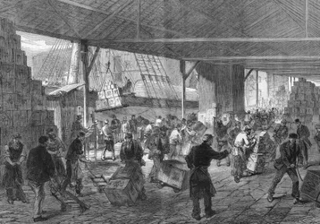 London 1868: Die Ankunft des Tees in den Docks.