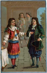 Ludwig XIV. und Molière: König Ludwig XIV. (1638-1715) und Jean-Baptiste Poquelin dit Molière (1622-1673)