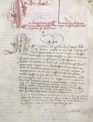 Manuskript zu Du Guesclin, Bibliothèque Municipale de Dinan
