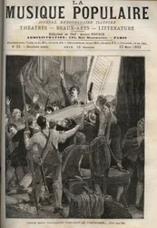 Das Cembalo von Marie-Antoinette - Geschichte von 1834 „Dreißig kräftige Hände ergreifen das Instrument...“ unter den entsetzten Augen des Stimmers der Königin, rechts.