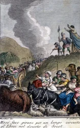 Moses führte das jüdische Volk lange Zeit durch die Wüste Socot