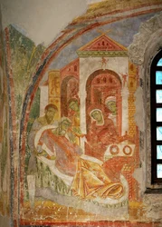 Wandmalereien in der Kirche des Benediktinerklosters Lambach, Oberösterreich