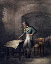 Napoleon I. Bonaparte am Fort von Antibes am 10. August