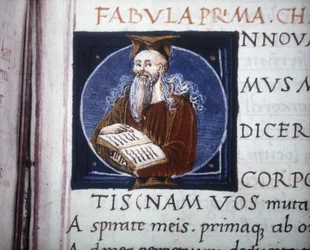Ovid in einer Handschrift des 15. Jahrhunderts. Stadtbibliothek von Rimini