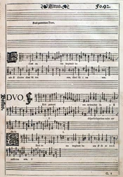 Seite aus Liber octo missarum (1541)