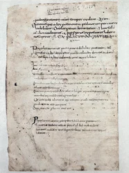 Seite der Kommentare zu den Psalmen von Cassiodor (Manuskript, 9. Jahrhundert)