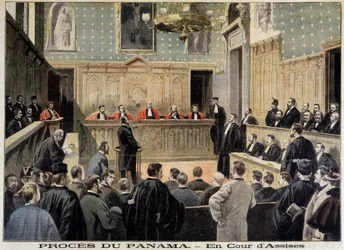 Panama-Skandal: Das Schwurgericht - in „Le Petit Journal“ vom 02.01.1898