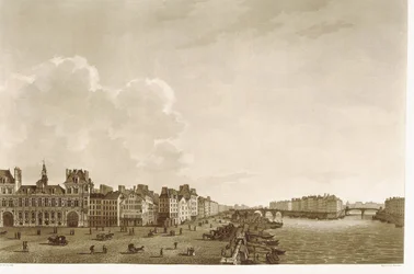 Paris. Rathaus und Seine