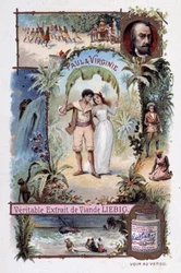 Paul und Virginia. Roman von Henri Bernardin de Saint Pierre. Illustration von V. Massé