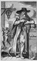 Pierre de Montmaur (1576 -1650) Gelehrter, französischer Dichter lateinischer Ausdrucksweise - Gravur