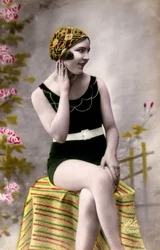 Pin-up im Badeanzug