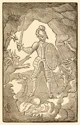 Armer Mann! Wo bist du jetzt? Dein Tag ist Nacht. aus Der Pilgerreise von dieser Welt in die zukünftige Welt von John Bunyan