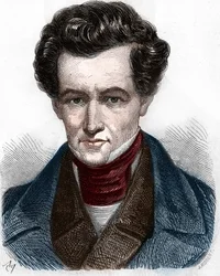 Porträt von Armand Carrel (1800-1836), französischer Journalist.