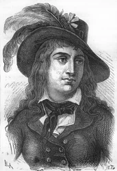 Porträt von Anne Josèphe Terwagne, bekannt als Théroigne de Méricourt (1762-1817), französische Revolutionärin.