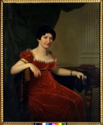 Porträt von Antonietta Fagnani Arese (1778-1847), Geliebte des italienischen Dichters Ugo Foscolo (1778-1827). Gemälde des 19. Jahrhunderts