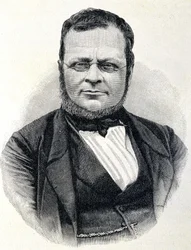 Porträt von Camillo Benso, Graf von Cavour (1810-1861), italienischer Staatsmann, nach einem Foto von 1860