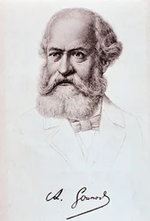 Porträt von Charles Gounod (1818-1893) englischer Komponist Zeichnung. 19. Jahrhundert. Mailand, biblioteca del conservatorio