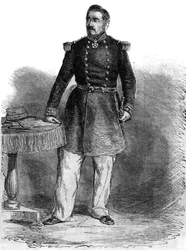 Porträt von Charles Guillaume Marie Appollinaire Antoine Cousin Montauban, Comte von Palikao (1796-1878) - englischer General und Staatsmann - Gravur