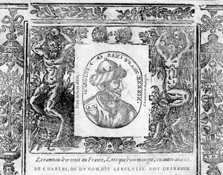 Porträt von Karl IV Le Bel, König von Frankreich von 1322 bis 1328