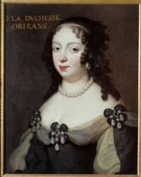 Porträt von Charlotte Elisabeth von Bayern, Herzogin von Orléans, genannt Madame Palatine