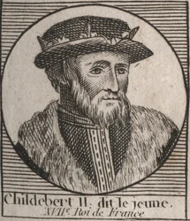 Porträt von Childebert II.