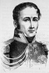 Porträt von Graf Antoine Drouot (1774 - 1847). Gravur Ende des 19. Jahrhunderts in „Histoire de France“ von H. Martin.