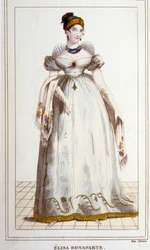 Porträt von Elisa Bonaparte (Maria Anna genannt Eliza)