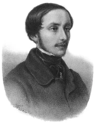 Porträt von Emilio Dandolo (1830 - 1859), Figur des italienischen Risorgimento - Gravur