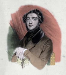 Porträt von Eugene Sue (1804-1857) französischer Schriftsteller.