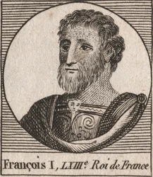 Porträt von Franz I. (1494 - 1547), König von Frankreich - Gravur aus „Instruction sur l