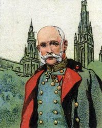 Porträt von Franz Joseph I. (1830-1916), Kaiser von Österreich. Chromolithographie