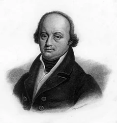 Porträt von Franz-Joseph Gall (1758 - 1828), deutscher Arzt, Gravur des 19. Jahrhunderts