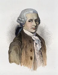 Porträt von Franz Joseph Haydn (1732-1809) Komponist - Gravur