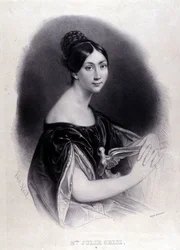 Porträt von Giulia Grisi, italienische Sopranistin