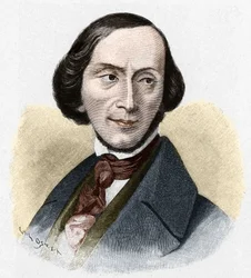 Porträt von Hans Christian Andersen (1805-1875), dänischer Schriftsteller