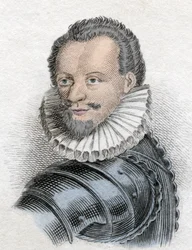 Porträt von Heinrich I. von Lothringen, 3. Herzog von Guise, bekannt als der Scalafre (1550 - 1588)