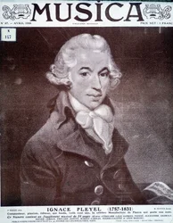 Porträt von Ignace Pleyel, österreichischer Komponist, Pianist und Verleger (1757 - 1831)