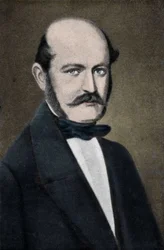Porträt von Ignaz Philipp Semmelweis (Semmelweiss), ungarischer Geburtshelfer (1818-1865).