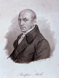 Porträt des italienischen Komponisten Bonifazio Asioli (1769-1832)
