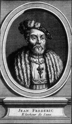 Porträt von Johann Friedrich, der Großmütige, Kurfürst von Sachsen (1503 - 1554) - undatiert.