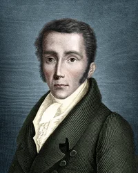 Porträt von Joseph von Fraunhofer (1787-1826), deutscher Optiker und Physiker, Begründer der Spektroskopie