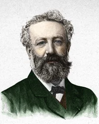 Porträt von Jules Verne, französischer Schriftsteller (1828-1905)