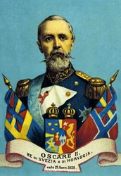 Porträt von König Oscar II., König von Schweden und Norwegen. 1829-1907